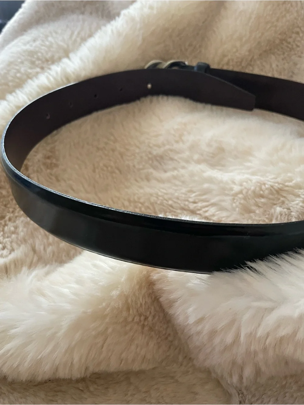 Dolce & Gabbana Black Belt with Silver DG Logo Buckle